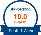 Avvo Rating 10.0 Superb Scott J. Allen