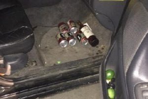 alcohol in car
